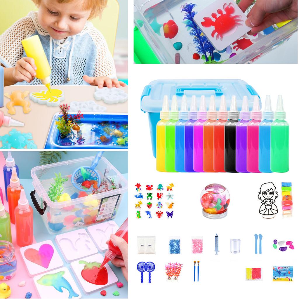 DIY Fairy Magic Water Elf Ocean Mold Companion For Kids 3D Handmade Kits Aqua Fairy Gel Toy Set Handicraft Educational Toys Gift