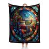 Bold Big Car Design Soft Microfiber Throw Blanket – Cozy for Bed, Sofa, Camping, Picnic & Winter Warmth Decor