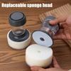 Reusable Waxing Sponge Applicator High Density Foam Pad Plastic Handle Car Polishing Tire Shine Auto Detailing Cleaning Tools
