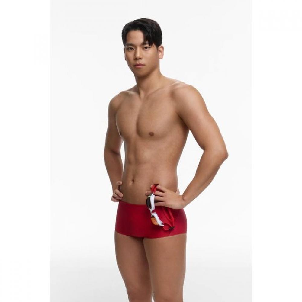 Arena Men S Short Square Hero Cat SwimSuit  a6Sm1mq11 Red Red/M(80)