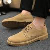 2025New Men's Shoes Fashion Suede Leather Casual Shoe British Style Business Dress Shoes Lace Up Oxford Oes Party Shoes for Men