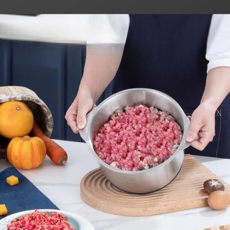 5L Electric Meat Grinders Multi-Function Stainless Steel Blender Food Crusher Five-speed Vegetable Slicer Processor Chopper