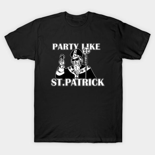 Men Black Print T-shirt St Patricks Day No-Cut Transfer Paper Print Cotton Tshirt 3XL