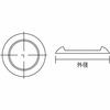 TRUSCO Caster Tray with Rubber 60mm Transparent 12 Pieces TUR600-TM-12
