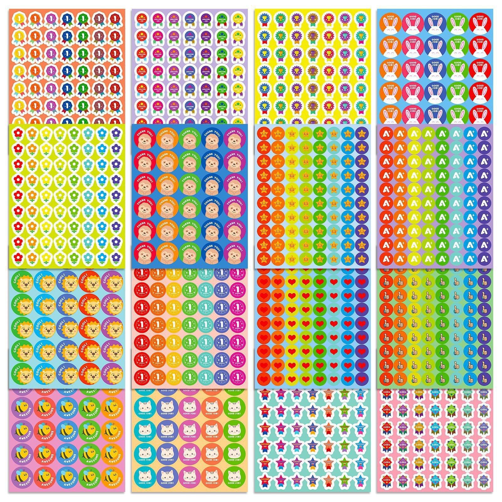 

16 Фото/упаковка детских наградных наклеек для учеников, канцелярские наклейки, креативные, мультяшные, милые призы, награда учителя детского сада