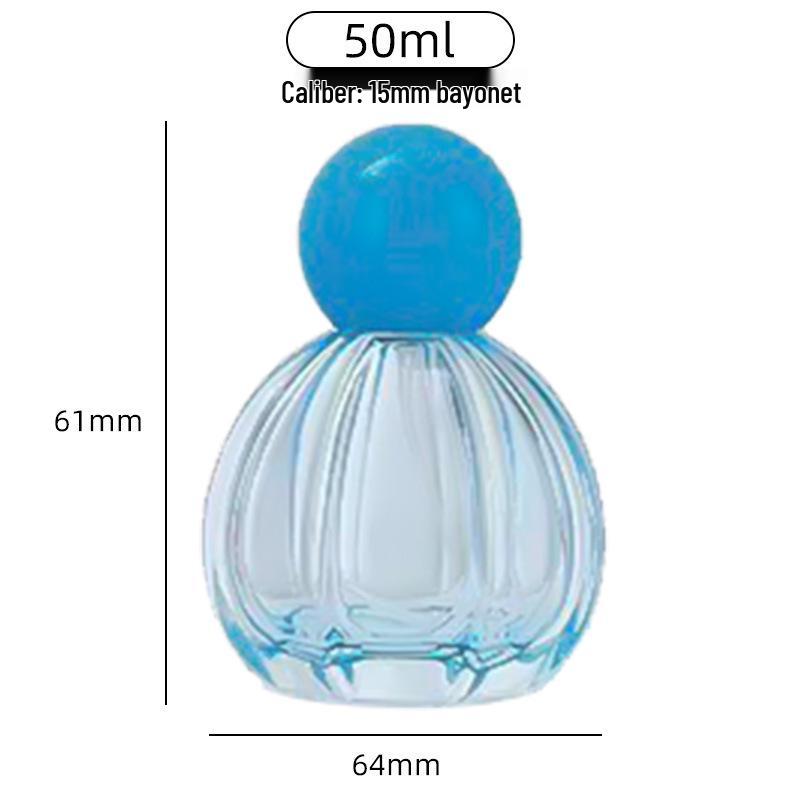 Transparent Glass Pumpkin Perfume Spray Bottle for Travel and Samples