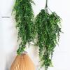 Artificial Persian Grass & Rattan Hanging Vine with Fern Leaves