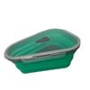 Pizza Pack Reusable Container Box Foldable Triangular Food Storage Case Orange