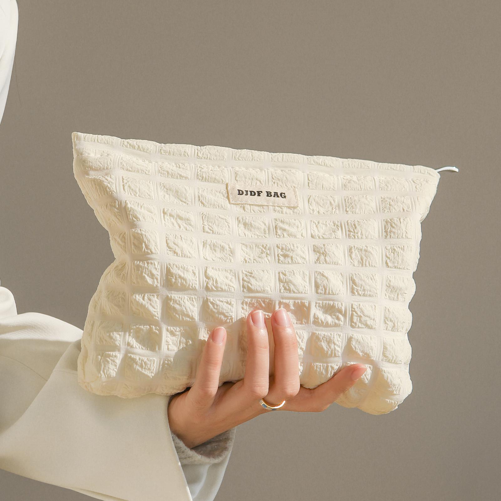 

Розовый бант для женщин, косметичка, большая вместительная сумка для хранения косметики, портативный клатч, пригородная косметичка, повседневные косметички