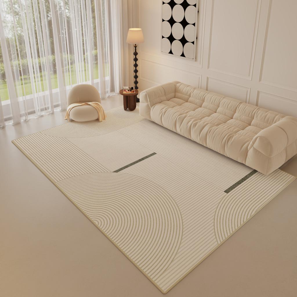 Winter Simple Home Cream Style Carpet Living Room Three-proof Loop Pile Home Bedside Blanket Bedroom Carpet Full Spread