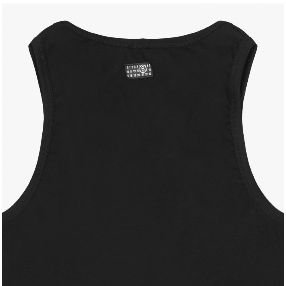 MaiSon Margiela Men S Mm6 Numbering Logo Patch Tanktop