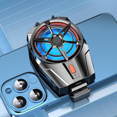 Mini PUBG Handy-Kühlhülle Stiller Kühlradiator 3-stufig verstellbar 7-Klingen-Turbine Zubehör Unterstützung 4,7-7,5 Zoll Bildschirmhandy
