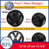 Dla VW Volkswagen Jetta MK5 Golf Błyszczący czarny Samochód Maskownica Grill Przedni Emblemat Pokrywa Logo Bagażnika Tylnego Dekoracja Dla Volkswagen VW Tran