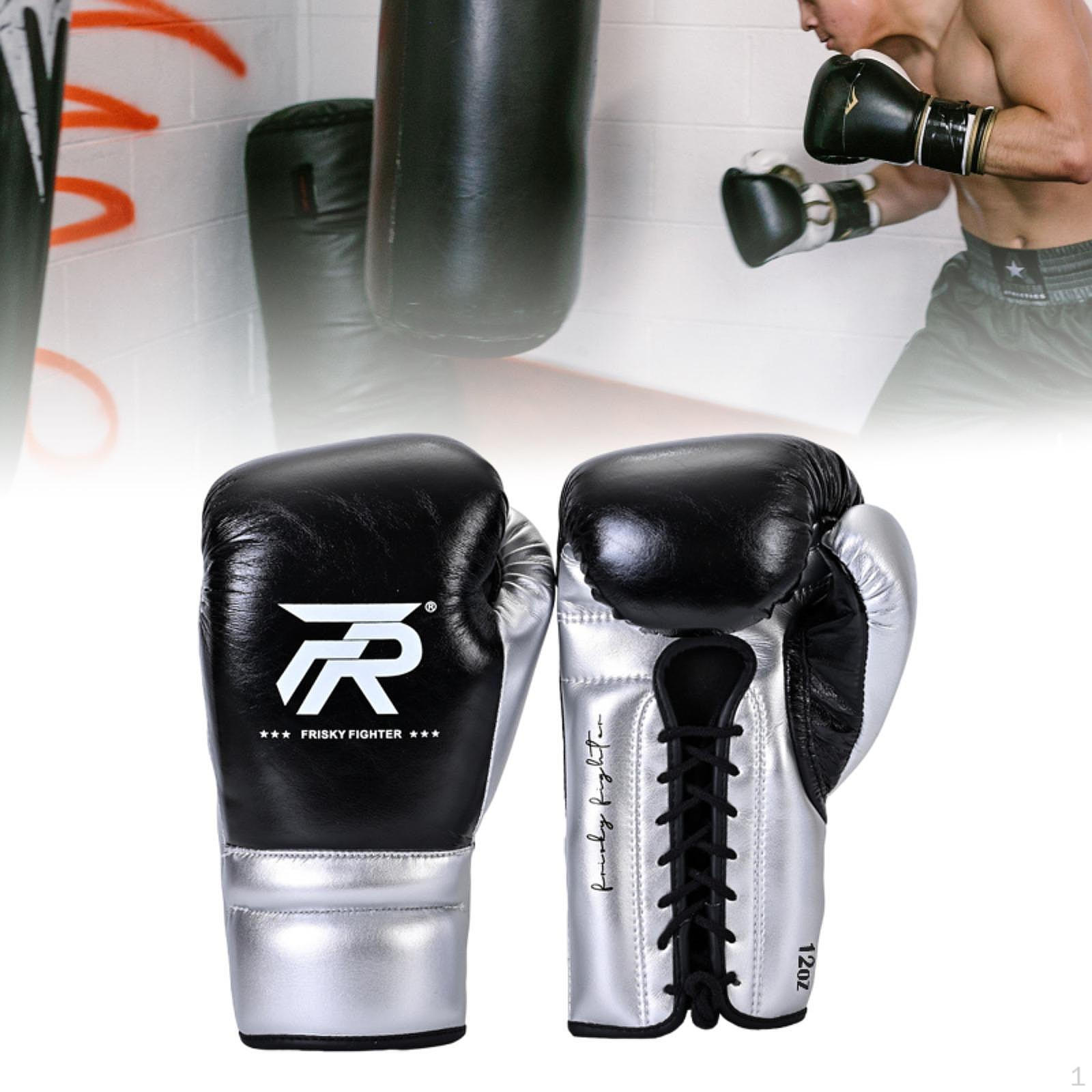 

Boxing Gloves for Men and Women - Quality Training Black 12oz