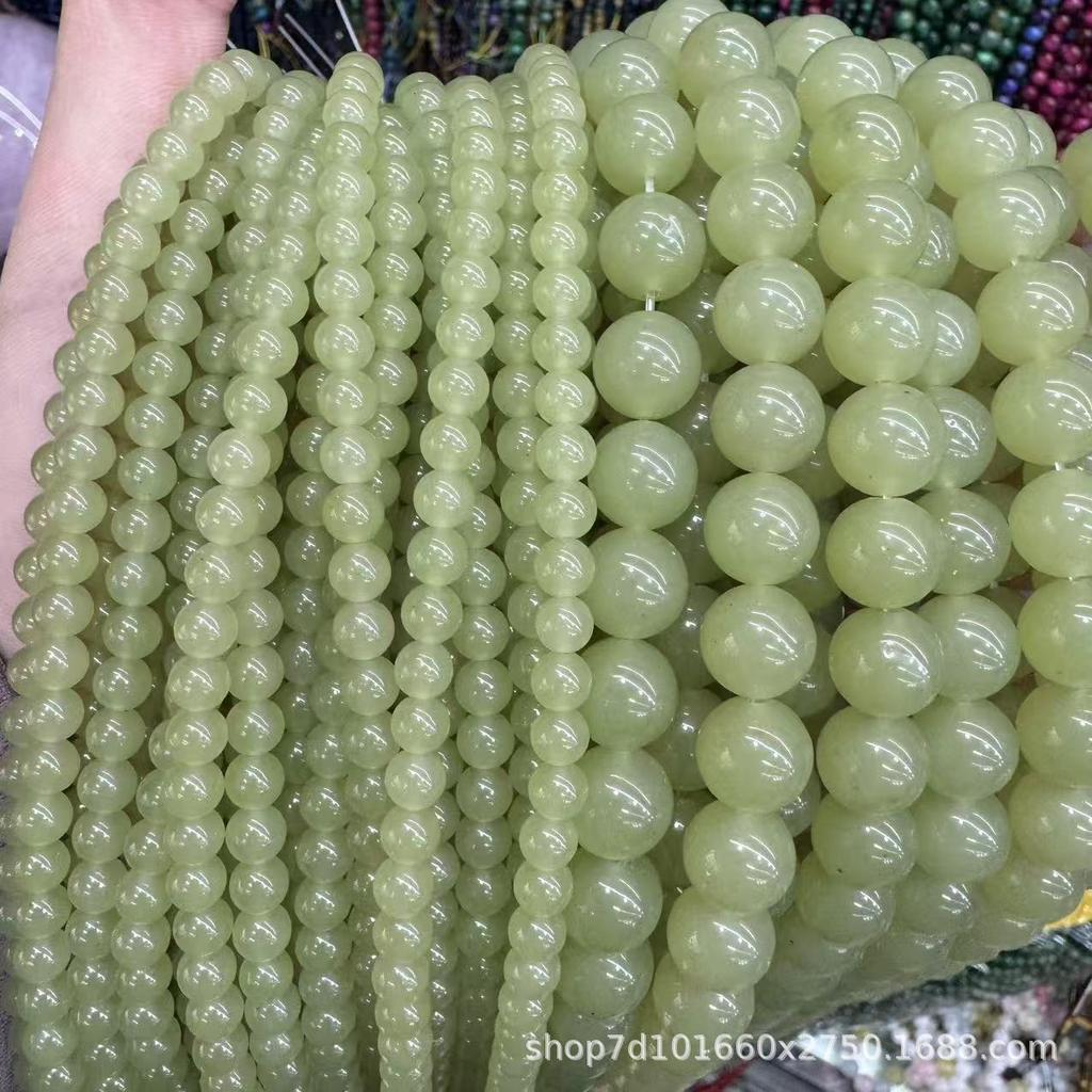 Natural Xiuyu Beads: Clear Water Round Stones for Jewelry Making