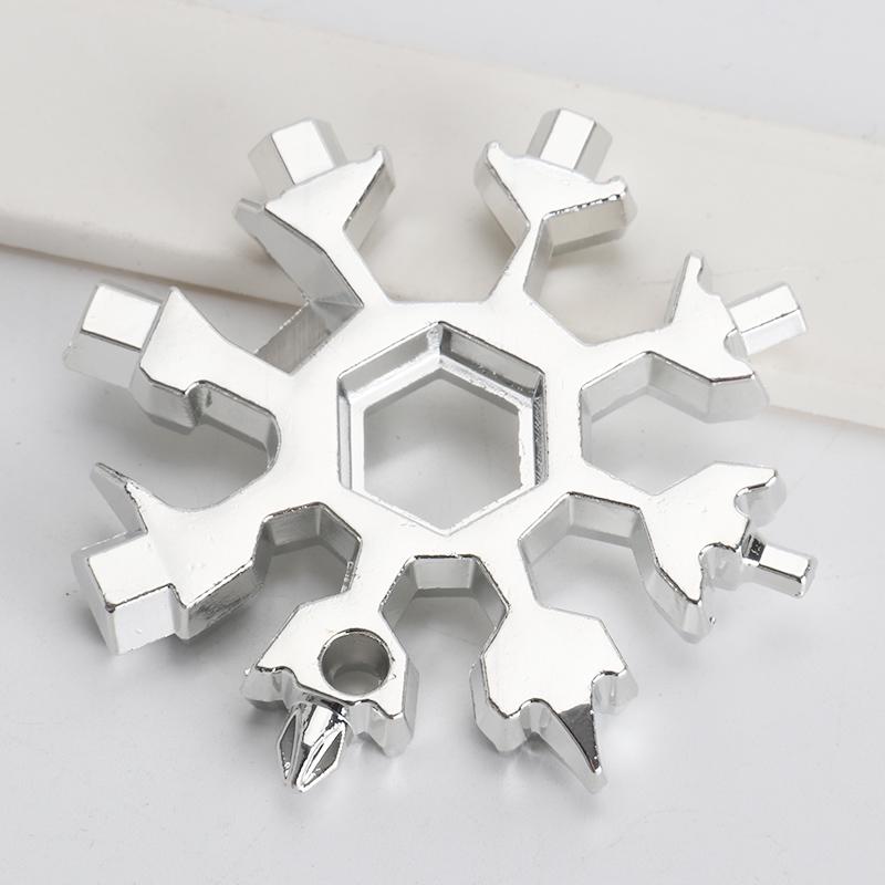 Multifunctional Snowflake Wrench: Multi-purpose Allen Wrench, Portable Bottle Opener, and Package Opener Tool