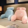 Dormitory Office Bedside Backrest Cushion - Cartoon Cute Large Pillow Waist Support for Bed Reading Playing Sofa-Like Comfort Bolster