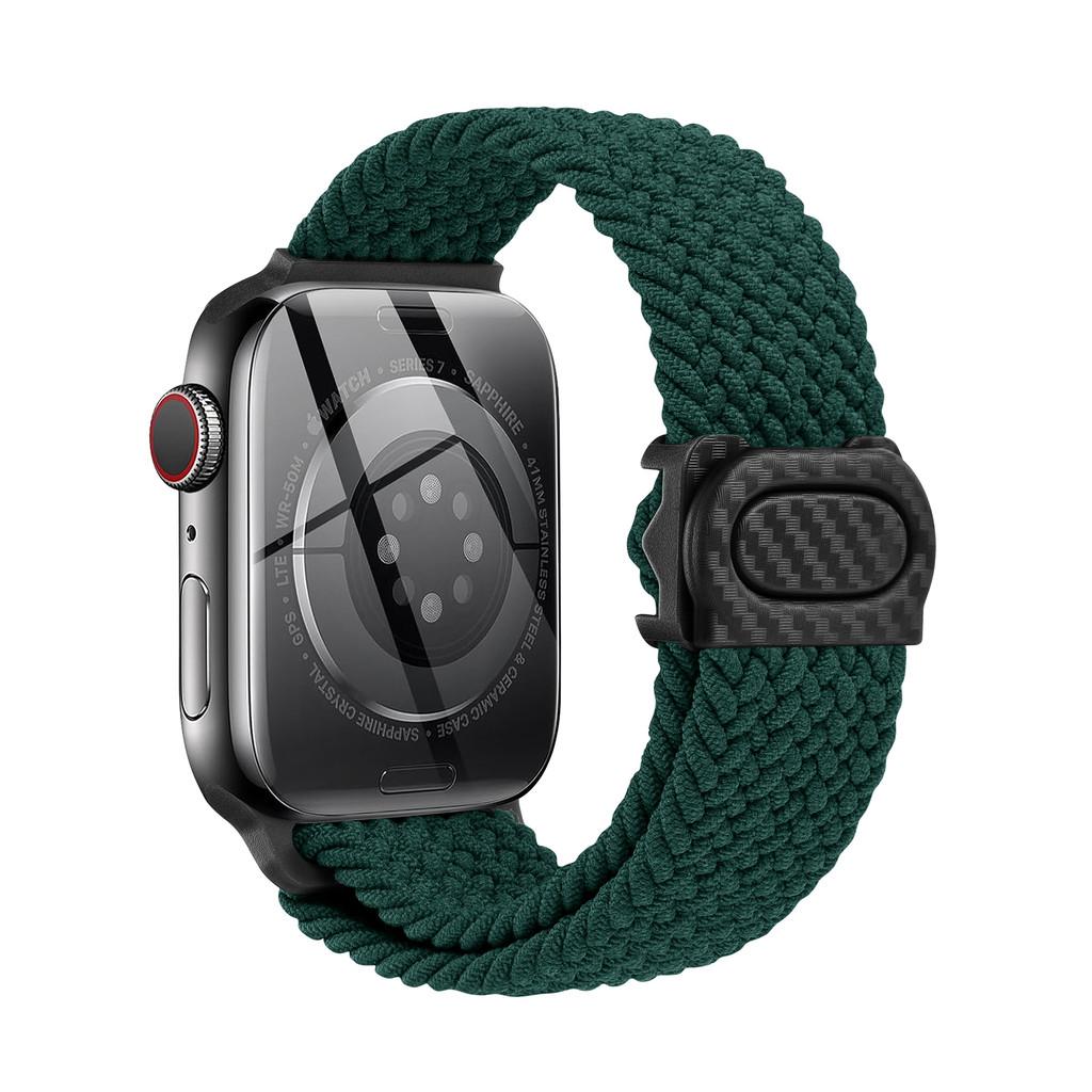 Strap For Apple watch band 44mm 42mm 40mm 45mm 46mm 41mm 49mm Braided Solo Correa Bracelet iWatch 11 10 9 8  7 6 5 4 se Ultra3