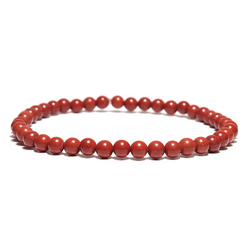 Real Natural Red Coral Stone Bracelet Men Women 4mm 6mm 8mm 10mm Strand Braslet Yoga Meditation Healing Beaded Braclet Pulseria