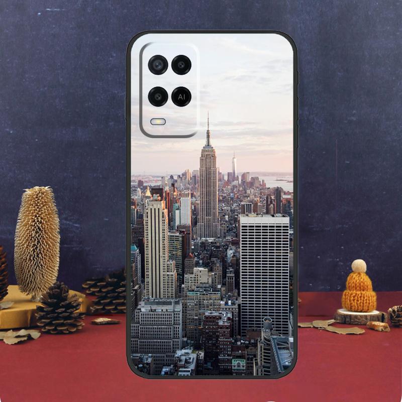 New York City Case For Oppo A94 A74 A54 A15 A17 A57 A6 A5 Pro A16 A76 A96 A40 A60 A80 A18 A38 A58 A78 A98
