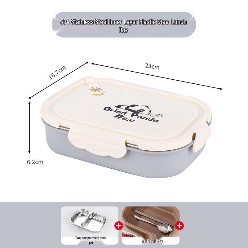 Microwaveable 304 Stainless Steel Lunch Box - 2026 Insulated Bento for Office Workers & Students