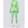 Unisex Cyber Punk 3D Digitaltryck Halloweenfest Rollspelsdräkt Kvinnor Män Cosplay Kostym Karnevals Jumpsuit