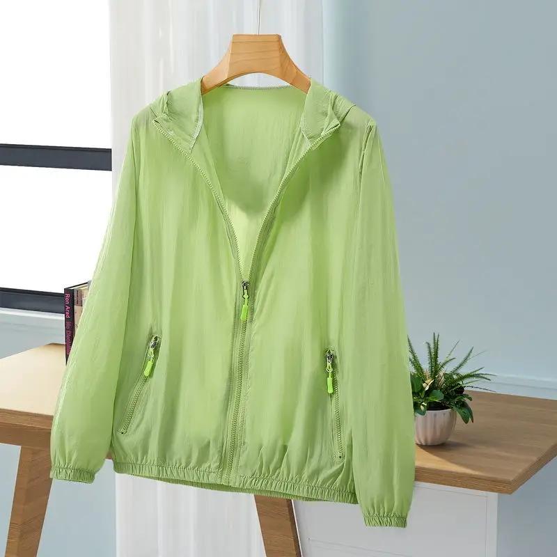 Women Jacket Waterproof Windbreaker Jackets Female Hooded Summer Sunproof Windproof Coats Women's Outdoor Hiking Thin Coat