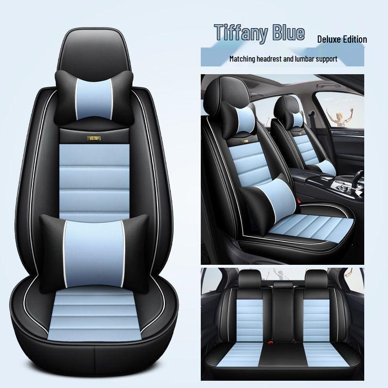 2023 Toyota Highlander 2.5L Elite Edition 5-Seater All-Season Leather Seat Covers, Full Wrap-Around Cushions