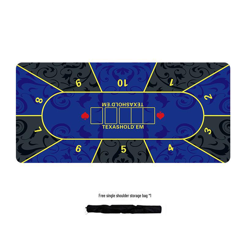 Texas Hold'em Silent Non-slip Poker Table Mat - Thickened Family Party Card Cloth, TikTok Style, Extra Large