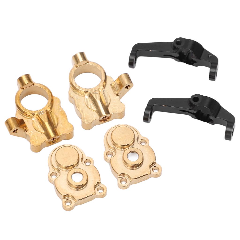 Front Bumper with Winch Metal Bumper Replacement with LED Light RC Climbing Car Accessories