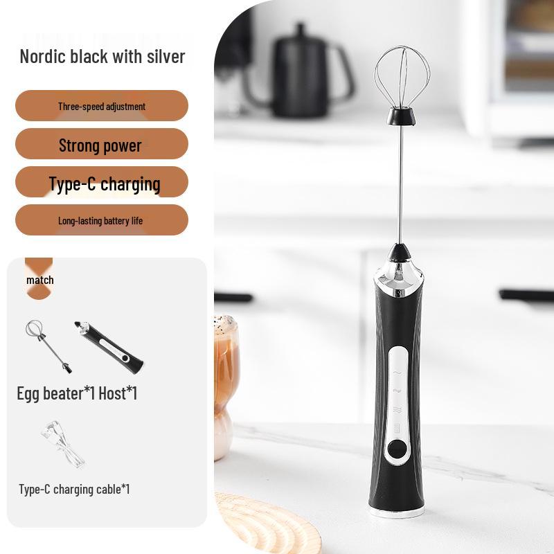 Handheld Wireless Mini Electric Milk Frother & Egg Beater