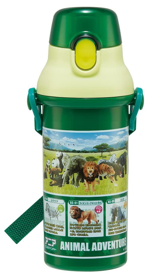 

Skater Water Bottle for Direct Dishwasher Made in Takara Tomy Ania Kids, 480ml, Drinking, Plastic, One-Touch Operation, Safe, Japan, 23, PSB5SANAG-A