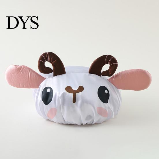 Women Bath Hat Hair Cartoon Design Waterproof Double Layer Elastic Band Ladies Protection Nerdy Koala Cute Kids Bathing Home Supply