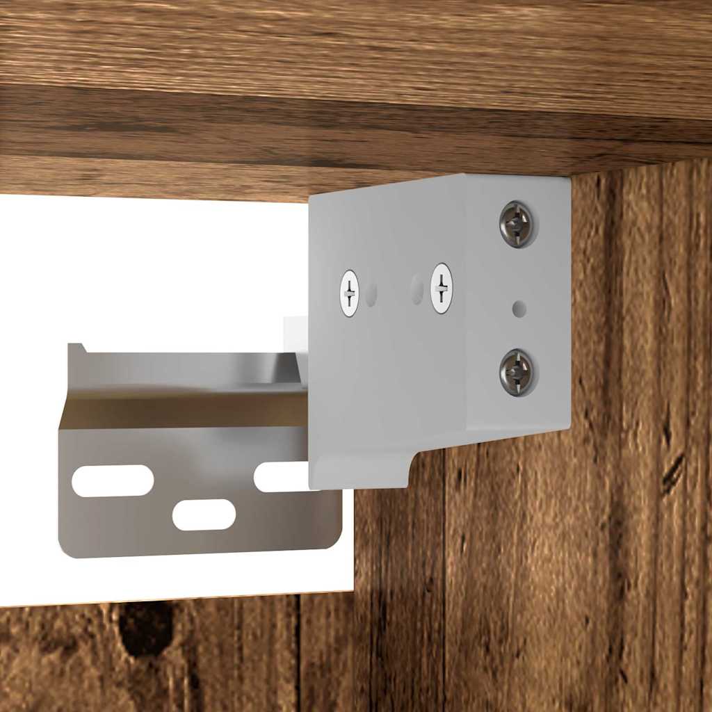 Highboard 2 pcs Reclaimed Wood Effect Particleboard