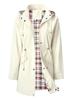 New Women's Water-Repellent Trench Coat with Plaid Lining - High-Quality Jacket