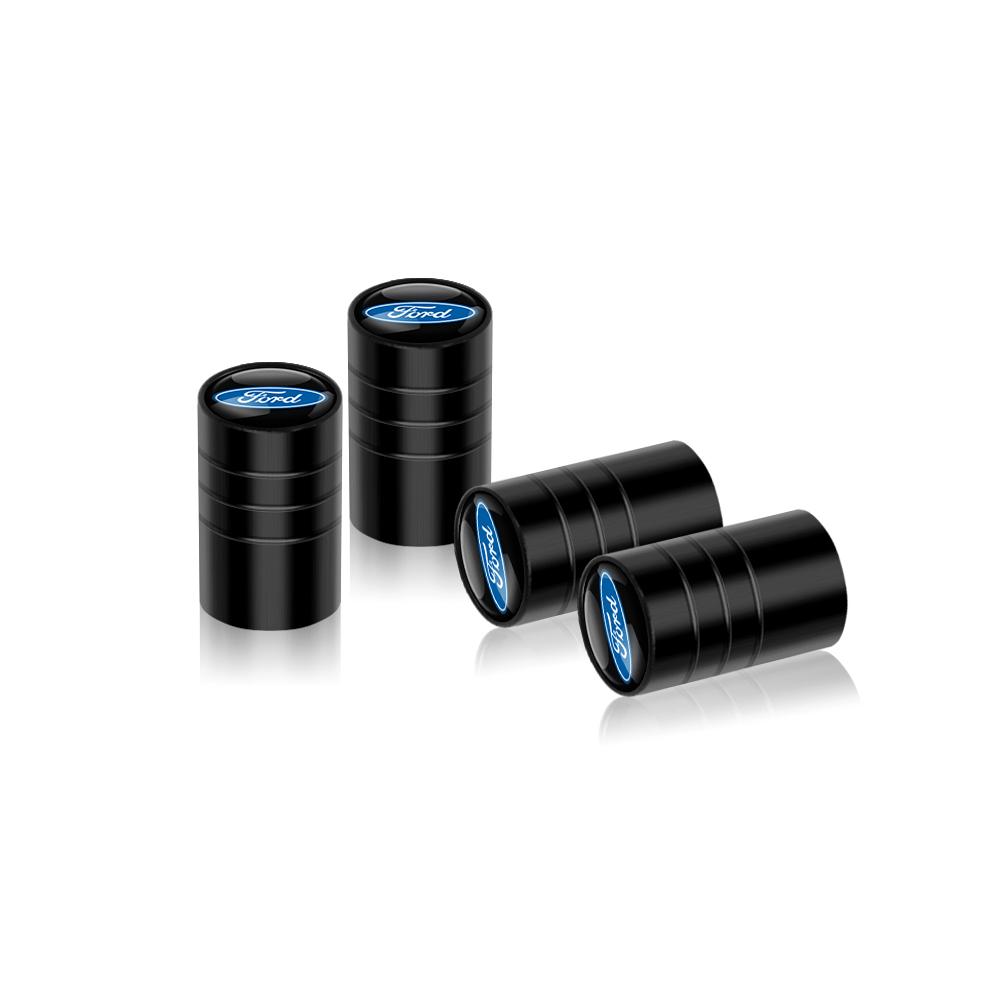 

Car Styling Metal Car Tire Valve Caps Dust Prevention Accessories For Ford Kuga Transit Ecosport Focus Ranger Mondeo Fusion ST