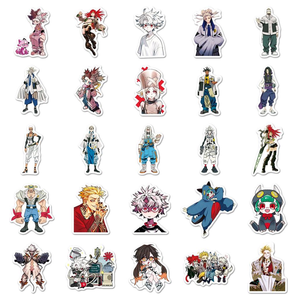 50 Abyss War Ghost GachiaKuta Anime Waterproof Decorative Stickers