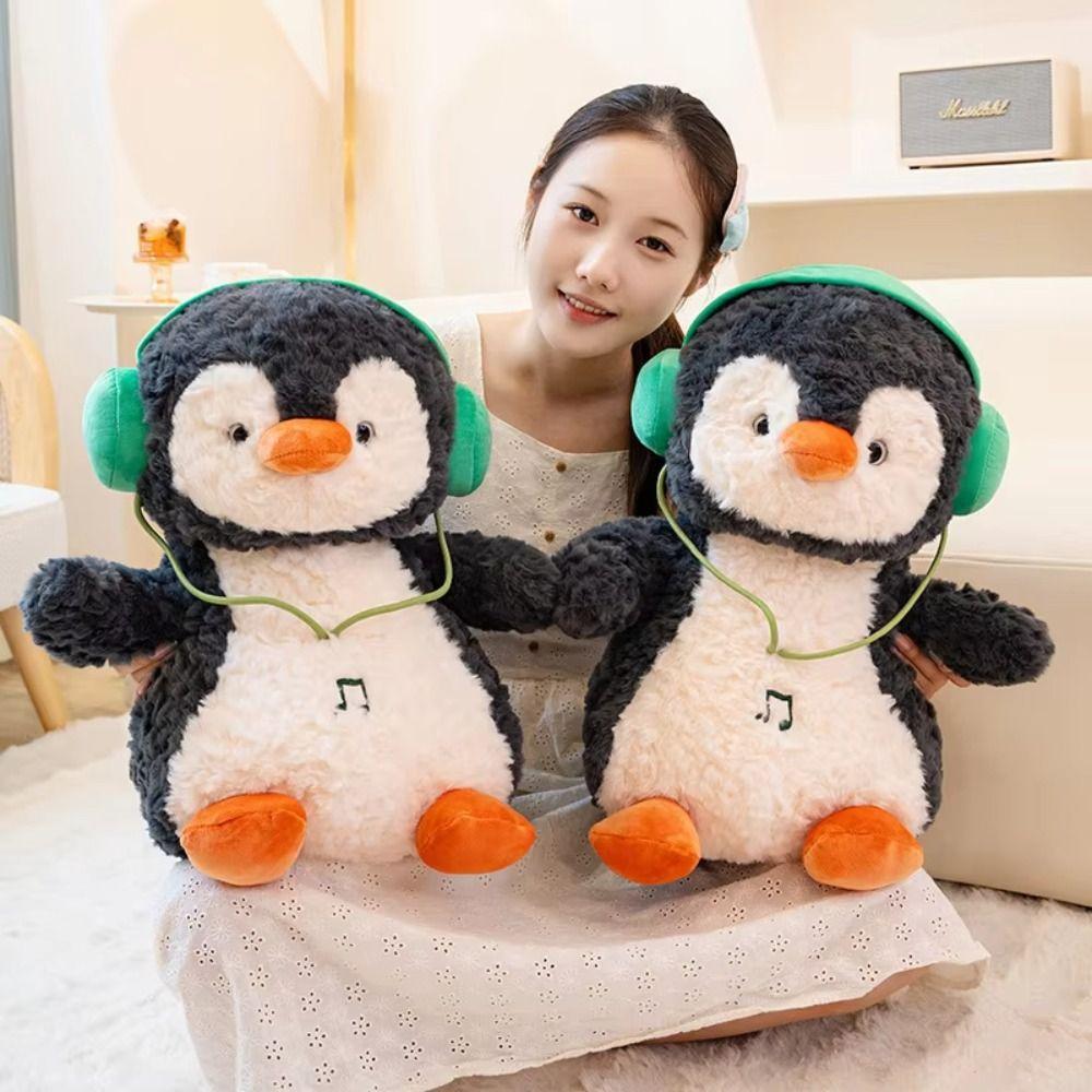 Soft Material Penguin Plush Toy Cartoon Style Soft Doll Animal Doll Throw Pillow  Christmas Present