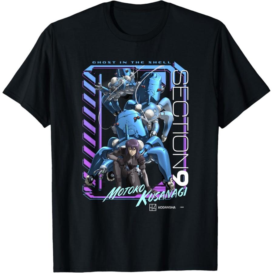 Ghost in the Shell_ Stand Alone Complex Neon Section 9 T-Shirt XXXXXL чёрный