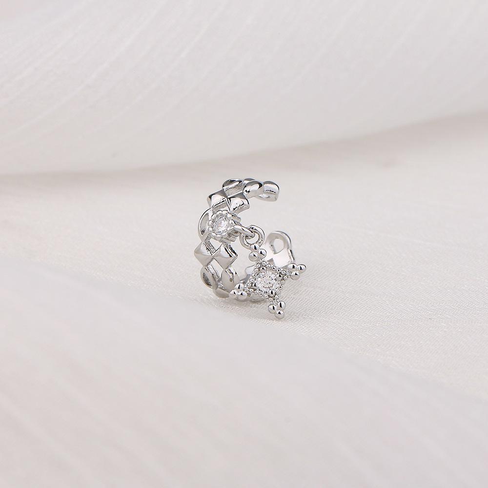

1pc Delicate Zircon Cute Clip Earrings for Women Female No Piercings Buckle Ear Cuff Fake Cartilage Ear Fashion Jewelry EF129