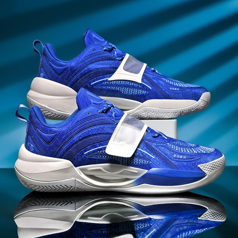Glow-in-the-Dark Basketball Shoes Men Low-Cut Rubber Sole TPU Outsole Outdoor Court Play