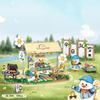 Mini city Street view Architectural landscape model Creative folding blocks toy Takoyaki Shop Coffee shop Christmas gift