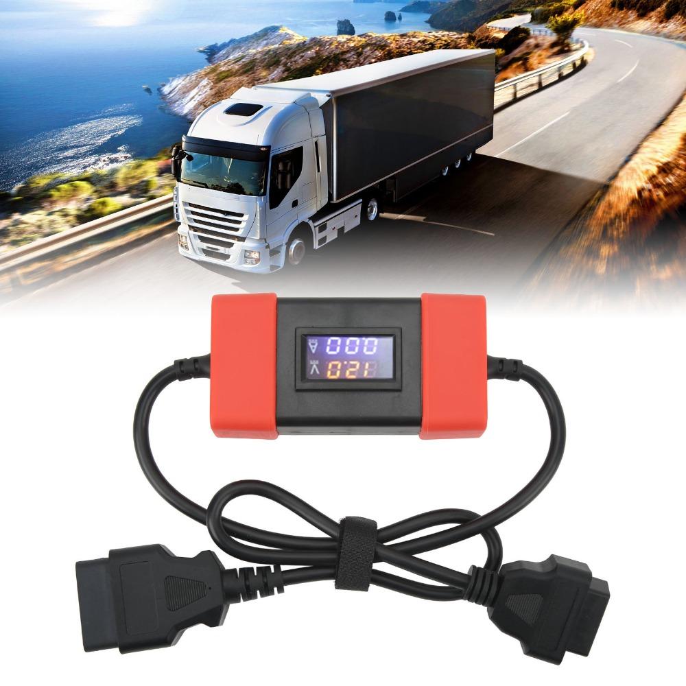 Digital Screen Truck OBD2 Adapter 24V to 12V Launch X431 Adapter  Heavy Diesel Truck