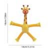 Stretchable Giraffe Toy With Suction Cup And Expandable Neck