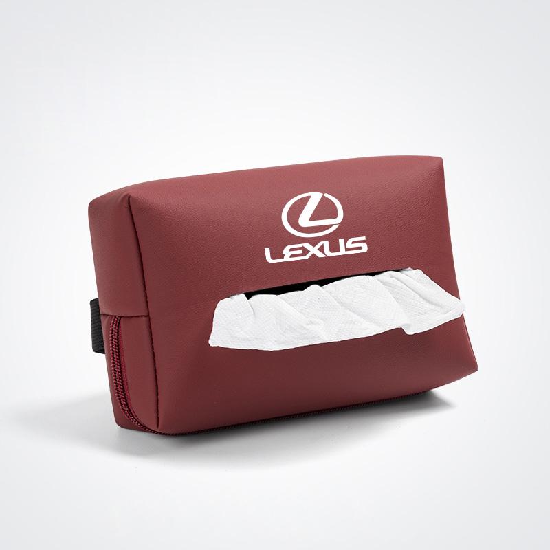 Car Tissue Box Leather Paper Towel Storage Bag Accessories For Lexus F-SPORT ES RX NX LS UX LM LX GX LC RZ IS CT GS RC HS SC TX