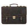 Retro British Style Briefcase, Genuine Leather Exquisite Business Men'S Bag, Crazy Horse Leather Handbag, Cowhide Commuter Computer Bag