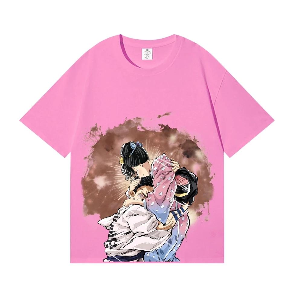 2026 New Demon Slayer Akaza Japanese Style Classic Tee High-quality Streetwear T-shirts Suitable for Both Men Women Summer