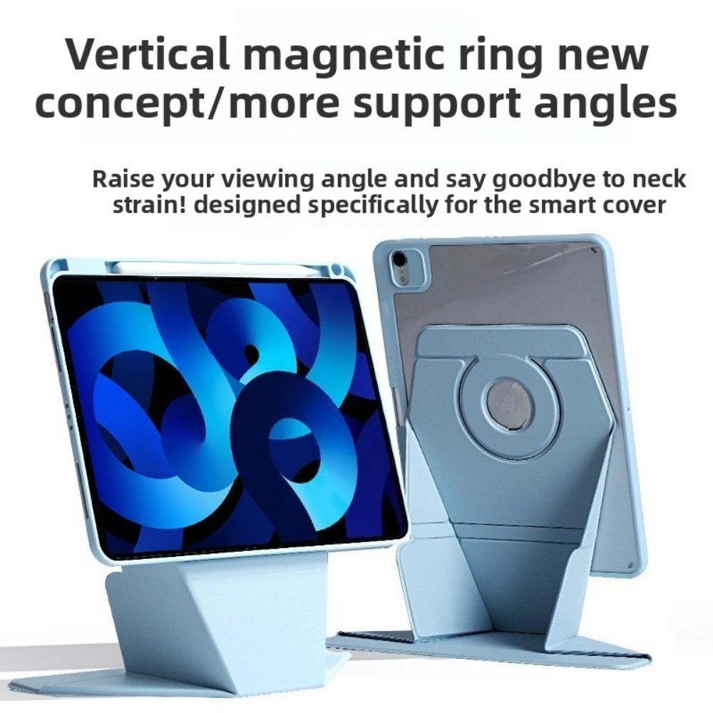 Magnetic Rotating Stand Case for iPad Air M3 Pro 11 10th Gen 12.9 with Split Function