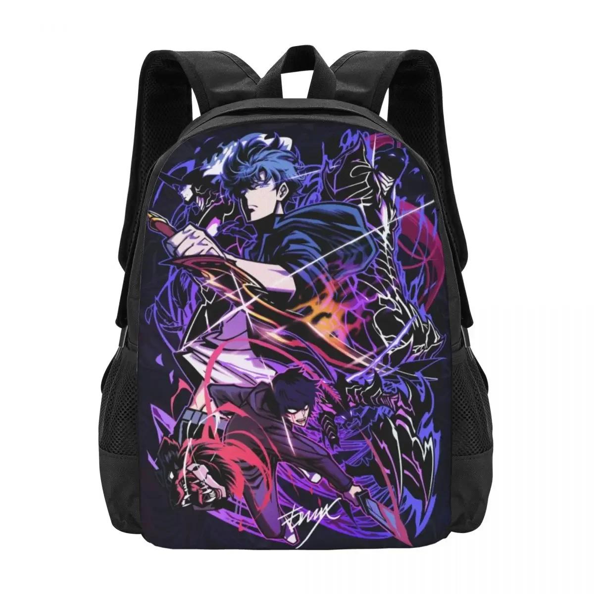 Solo Leveling Reizen Laptop Rugzak, Zakelijke College School Computer Tas Cadeau voor Mannen & Vrouwen