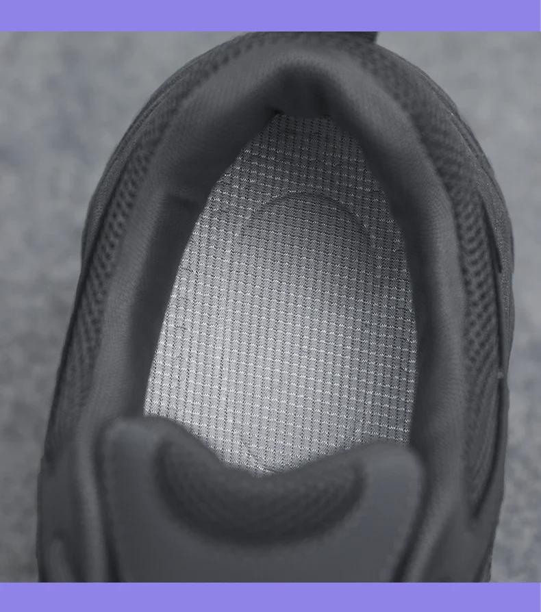 Men's Black Safety Shoes - Summer 2024: Durable, Trendy, Thick-Soled Construction and Sports Wear